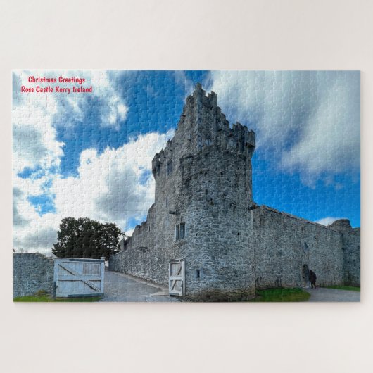 Puzzle Bonjour Noël Ross Castle Kerry Irlande Jig (Horizontal)