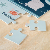 Puzzle Bonjour Ocean Octopus et Poisson Nautique Blue Kid (Côté)