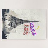 Puzzle Bonjour Paris coloré (Horizontal)