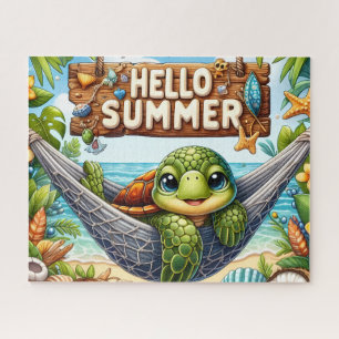 Puzzle Bonjour Tortue d'été
