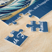 Puzzle Bonne année avec la grande vague d'Hokusai (Côté)