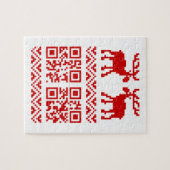 Puzzle Bonne année laide de code du chandail QR de Noël ! (Horizontal)