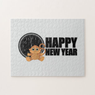 Puzzle Bonne année - Singe