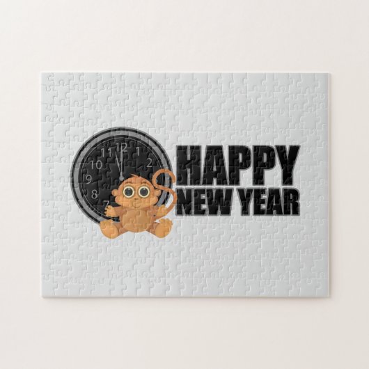Puzzle Bonne année - Singe (Horizontal)