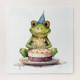 Puzzle Bonne Anniversaire Funny grenouille