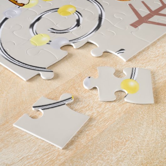 Puzzle Bonne fête d'anniversaire pour un chienCupcake Jig (Côté)