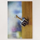 Puzzle Bonne Hanoukka Star de David menorah Dreidel Slipp (Vertical)