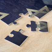 Puzzle Bonne Hanoukka Star de David menorah Dreidel Slipp (Côté)