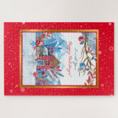 Puzzle Bonne Personnaliser Snowman (Horizontal)