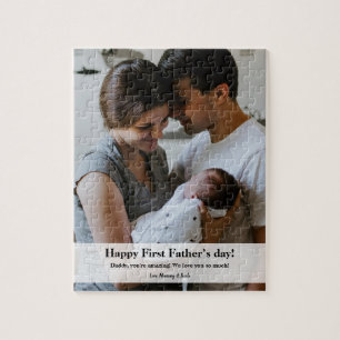 Puzzle Bonne première Fête des pères papa bébé photo de f