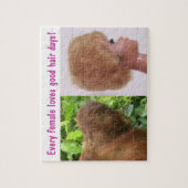 Puzzle Bonnes plaisanteries de jour de cheveux (Vertical)