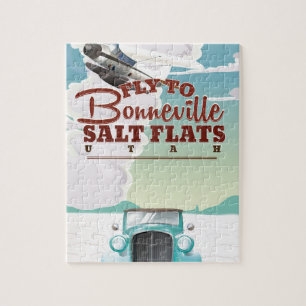 Puzzle Bonneville Salt Flat Utah voyage vintage