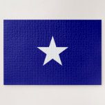 Puzzle Bonnie Blue Flag<br><div class="desc">This design features the Bonnie Blue flag, which was a banner associated at various times with the Republic of Texas, the short lived Republic of West Florida, and the southern states of America at the start of the American Civil War in 1861. It now often serves as a representative banner...</div>