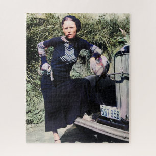 Puzzle Bonnie Parker Fumer Un Cigar 1933 Couleur Redux