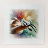 Puzzle Bontebok in watercolor 220924AREF116 - Watercolor (Horizontal)