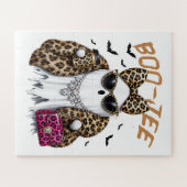 Puzzle Boo-JEE Fantôme Léopard Coquette Halloween (Horizontal)