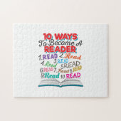 Puzzle Book Lover 10 Ways to Become a Reader (Horizontal)