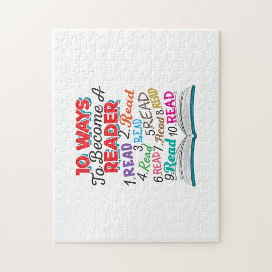 Puzzle Book Lover 10 Ways to Become a Reader (Vertical)