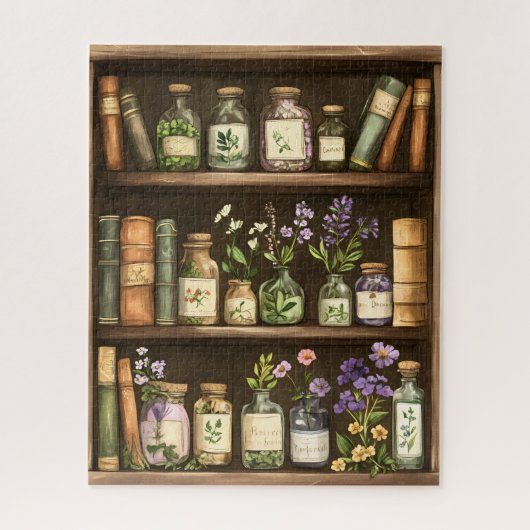 Puzzle Bookshelves and Herbals (Vertical)