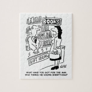 Puzzle Bookshop Customer pose une question au commerçant