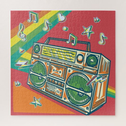 Puzzle Boom Box Funky Conception colorée (Vertical)