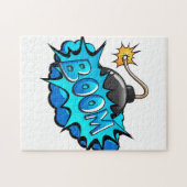 Puzzle Boom comique de bombe de style d'art de bruit ! (Horizontal)