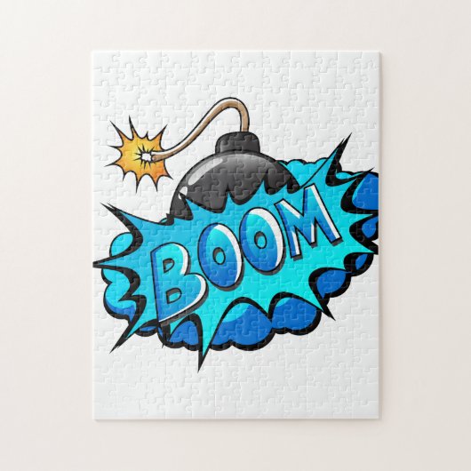 Puzzle Boom comique de bombe de style d'art de bruit ! (Vertical)