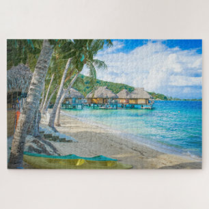 Puzzle Bora Bora Tahiti Beach Bungalows sur l'eau Océan
