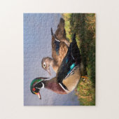 Puzzle Bord de lac, Canard branchu (Vertical)