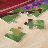 Puzzle Bordeaux France Vin vintage affiche (Côté)