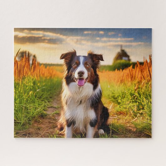 Puzzle Border Collie (Horizontal)