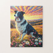 Puzzle Border Collie Dog (Vertical)