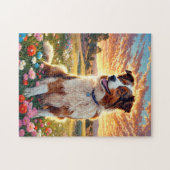 Puzzle Border Collie Dog (Horizontal)