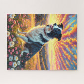 Puzzle Border Collie Dog (Horizontal)