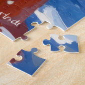 Puzzle Border Collie Dog Christmas Snow Agility Fun (Côté)