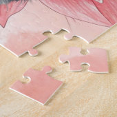 Puzzle Border Collie et lis roses audacieux (Côté)