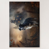 Puzzle Border Collie Halloween Épouvantable (Vertical)