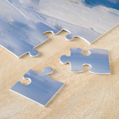 Puzzle Border Collie Mid-Air Christmas Bow Catch Hat (Côté)