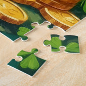 Puzzle Border Collie St Patrick’s Day Lucky Dog (Côté)