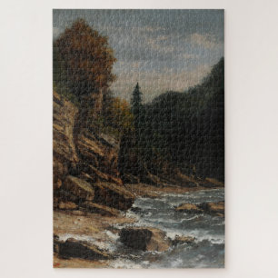 Puzzle Bords du lac Léman - Gustave Courbet