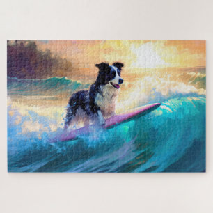 Puzzle Bordure Collie Beach Plage Plage Plage de surf Pei