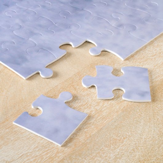 Puzzle Bordure Collie Chien dans Neige assis à Noël (Côté)