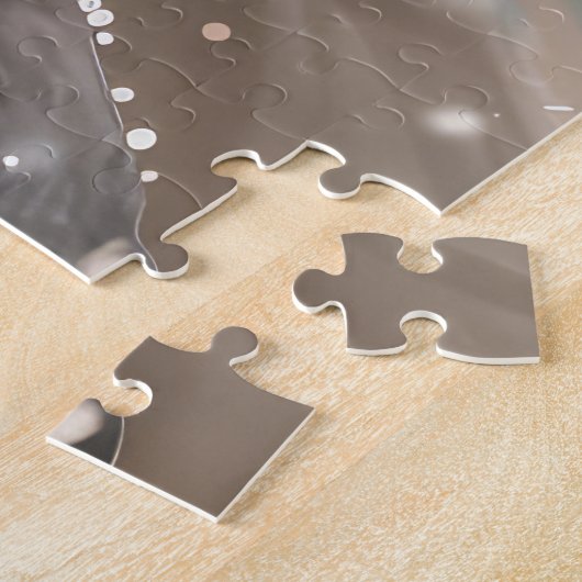 Puzzle Bordure Collie Chien équitation Moto Noël (Côté)