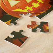 Puzzle Bordure Collie Halloween Éffrayant (Côté)