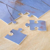 Puzzle Bordure Collie Laisser neiger Noël (Côté)