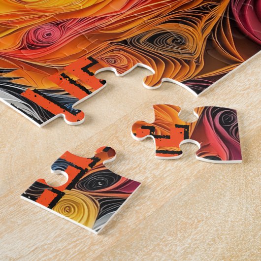 Puzzle Bordure Collie Papier Quitter Portrait de chien d' (Côté)