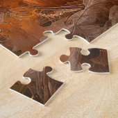 Puzzle Bordure Collie Puppy Automne Citrouille de plaisir (Côté)