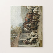 Puzzle Borzoï d'Art Russe Vintage (Vertical)