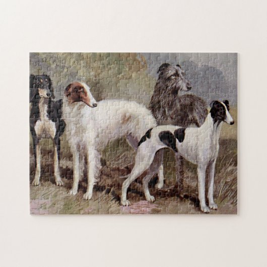 Puzzle Borzoi et Sighthound (Horizontal)