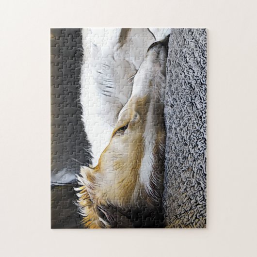 Puzzle Borzoi Slumber (Vertical)